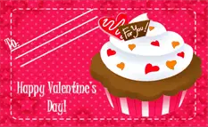 Cupcake School Valentines Cards (5 cards per page) valentine