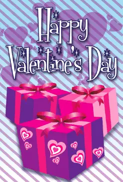 Three Gift Boxes valentine