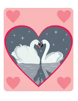 Swans valentine