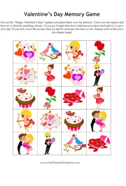 Valentines Memory Game valentine