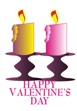 Candles valentine