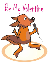 Singing Foxes valentine